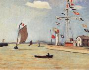 Marquet, Albert Harbour at Honfleur oil